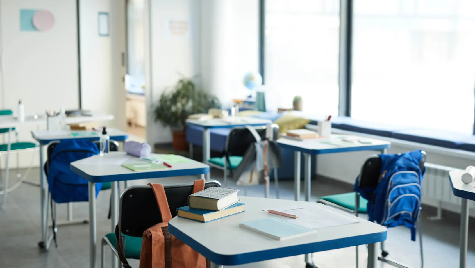 a classroom scene